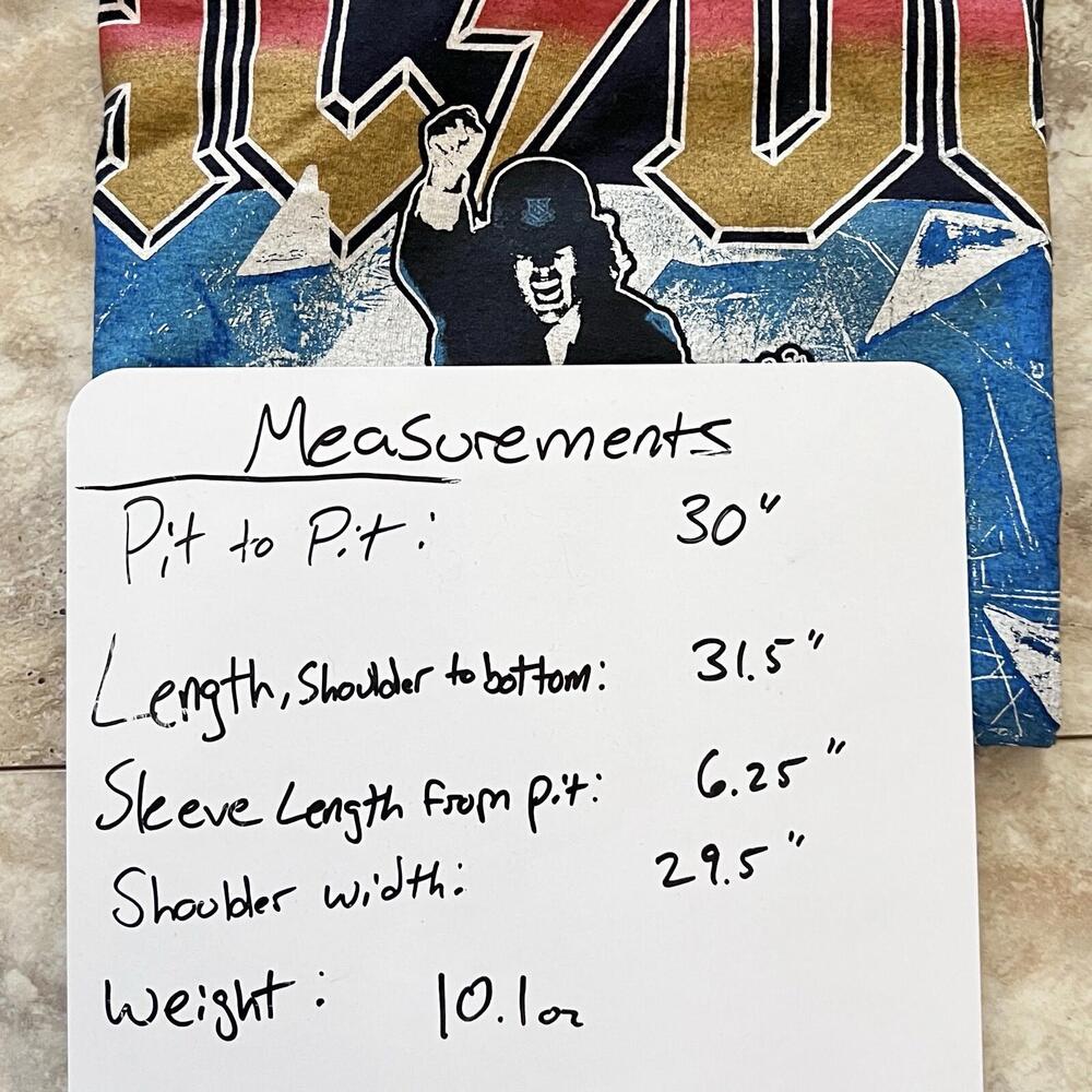 ACDC T Shirt Blow Up Your Video World Tour Authentic Branded 2019 Sz 4XL - Picture 5 of 5